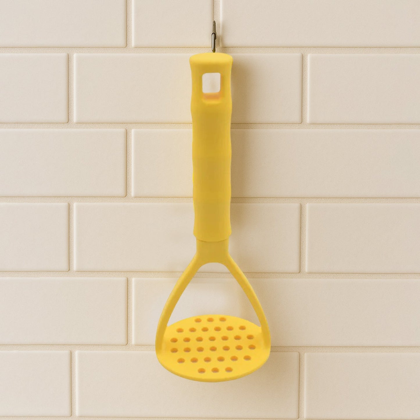 Supermom Kitchen Food Masher | Heavy Duty Masher for Fruits, Veggies & Potatoes | Soft Grip Handle (1 Pc)