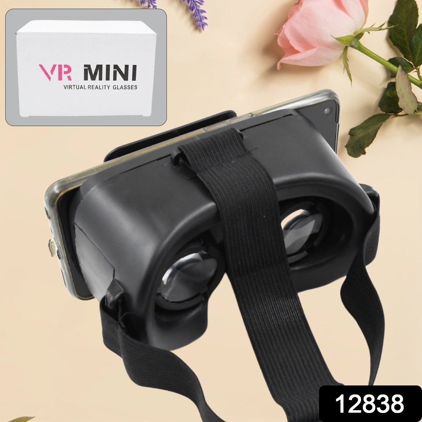 3D VR Box Glasses Virtual Reality Goggles Headset for All Smartphone VR Goggles-For 3D VR Movies Video Games (1 Pc)